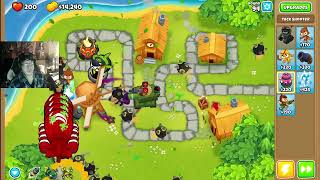 BTD6  Town Center  Primary Only and Deflation [upl. by Edveh]