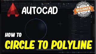 AutoCAD How To Circle To Polyline [upl. by Harte]