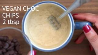 Vegan Banana Chocolate Chip Mug Cake  Recipes [upl. by Laohcin]