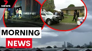 Melbourne ram raid wild Sydney storm shock investigation  7NEWS [upl. by Nilekcaj]