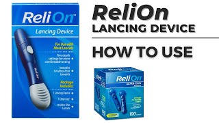 How to use ReliOn Lancing Device  Step by Step Guide [upl. by Rhee457]