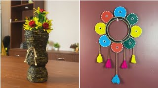 Creative DIY Home Decor Ideas  Vase amp Wall Hanging Crafts [upl. by Eleirbag183]