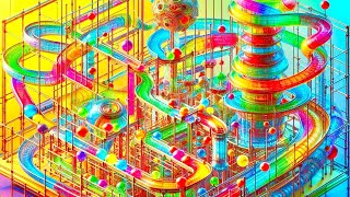 MarbleRun Departure Mountain Of Race ASMR marblerun rollercoaster stisfying [upl. by Ingold]