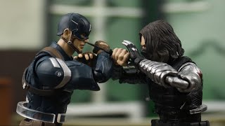 stop motion captain america vs winter soldier [upl. by Lamiv147]