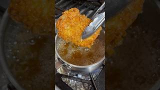 Crispy Fried Cod Fish Golden and Delicious asmr food recipe shorts [upl. by Rosenquist]