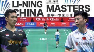 Jonatan Christie INA VS Lei Lan Xi CHN  Quarterfinal Li Ning China Masters Badminton 2024 [upl. by Ashok]