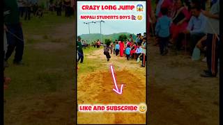 crazy long jump 😱 nepalishorts crezy longjump crezy longjump shortfeed viralshorts students [upl. by Lanuk]