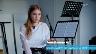 ANNABELLE 🇪🇪 JESC 2024 interviewed on Gorizont 08112024 [upl. by Eremihc]