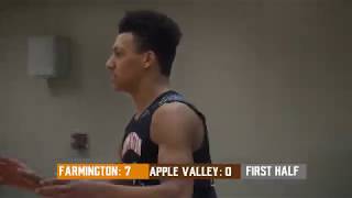 Farmington Tigers Basketball Highlights vs Apple Valley 1312019 [upl. by Adnorahc]