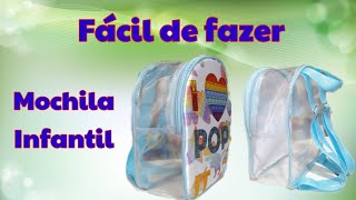 Como fazer Mochila infantil fácil [upl. by Hiltner]