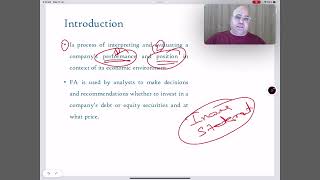 Introduction To Financial Statement Analysis  Part 1  CFA Level 1  2024 [upl. by Teador]