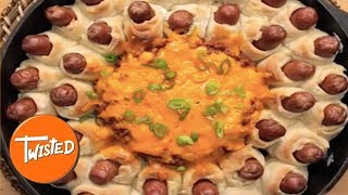 How To Make A Chili Dog Ring  Party Ring Recipes  Twisted [upl. by Angid]