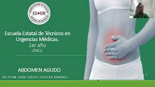 ABDOMEN AGUDO PREHOSPITALARIO [upl. by Bywoods]