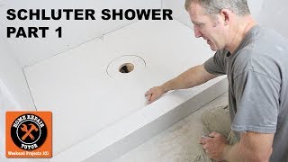 Schluter Curbless Shower Installation Tips Full Length Linear Drain [upl. by Annaierb]