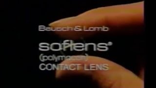 Bausch amp Lomb Soflens Commercial 1977 [upl. by Adiel]