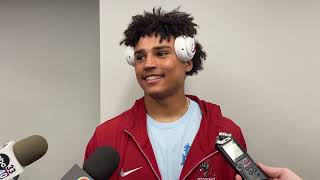 Alabama DB Zabien Brown AlabamaGeorgia Postgame Press Conference [upl. by Ashraf]