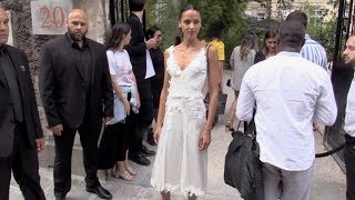 EXCLUSIVE  Noemie Lenoir attending Swarovski event in Paris [upl. by Sivi]