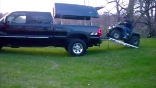 ATV Loading  TopperLift  Power Raising Truck Topper  Snowmobile Loading [upl. by Boone37]