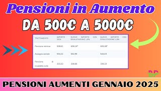 💰700 Euro ➜ 🔥 AUMENTI PENSIONI 16 ECCO I NUOVI IMPORTI 💸 TABELLA 🤑 [upl. by Nahk448]