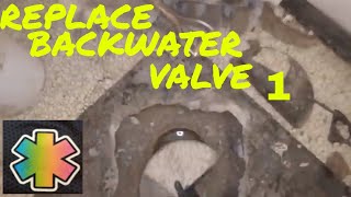 replace install sewer back water valves 1 [upl. by Nolrak198]