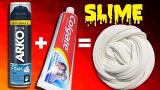 TUTKALSIZ BORAKSSIZ SLIME NASIL YAPILIR  SLAYM  COLGATE DÄ°Åž MACUNU VE ARKO TRAÅž KÃ–PÃœÄžÃœ Ä°LE [upl. by Leatri]