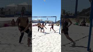 That’s one way to end a really volleyball beachvolleyball vollis [upl. by Norted]