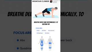 MOUNTAIN CLIMBER fitness workout fullbodyworkout execrise shoulder legs [upl. by Winni]