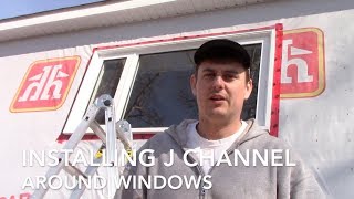 Installing J Channel Around Windows  1950s Rental Property Renovation Part 4 [upl. by Ainerol]