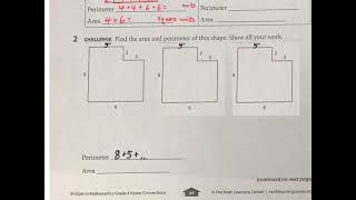 Reviewing Area and Perimeter Bridges Math [upl. by Pentha]