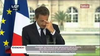 Sarkozy  commémoration de labolition de lesclavage [upl. by Proud666]