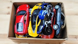 Various Diecast Model Cars amp Bikes from the Box Big Size Model 112 and 112 Scale Model [upl. by Amoritta]