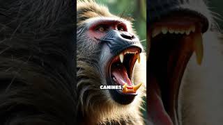 Mandrill vs Baboon Colorful Primates Clash [upl. by Norahs]