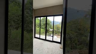 ✅Instalación de canceleria solución 4 hojas corredizas en Negro 🪟vidrioyaluminio curso ventanas [upl. by Eilatam]