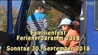 Lupburger Ferienprogramm 2018  Familienfest 30092018 [upl. by Oicanata]