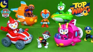 NEW Top Wing Toys meet Paw Patrol Ultimate Rescue Pups Fire Truck Ryans World Squishy Surprise Toys [upl. by Ytirev]