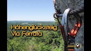 Höhenglücksteig Via Ferrata  Klettersteig in der Fränkischen Schweiz [upl. by Zetnas756]