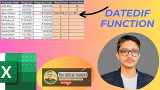 How to use DATEDIF formula in Microsoft Excel  Tips amp Tricks Mastering the DATEDIF function [upl. by Aryan]