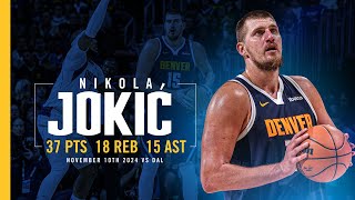 Nikola Jokić FIRST Player To Record This Stat Line 😳  Full Game Highlights vs Mavericks [upl. by Ahsieat620]