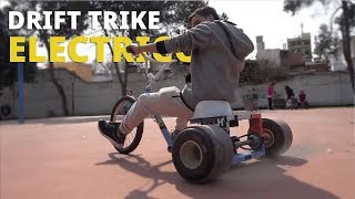 DRIFT TRIKE ELECTRICO casero TERMINADO motorizado brushless [upl. by Aerised]