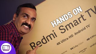 Redmi Smart TV X55 4K UHD Handson Features PatchWall Display Sound Output and more [upl. by Suhsoj]