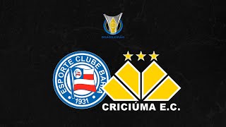 BAHIA X CRICIÚMA  JORNADA ESPORTIVA  BRASILEIRÃO SERIE A  29092024 [upl. by Neerroc290]