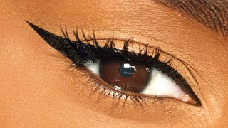 Easiest Way to do Winged Eyeliner on HOODED EYES [upl. by Strohbehn6]