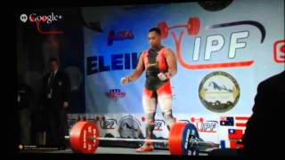 Ian Bell  370 kg815 lbs World record deadlift 93 kilo class [upl. by Chon]