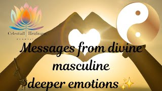 Twinflame reading 📚 Deeper emotions of your divine masculines 💖 [upl. by Iniffit]