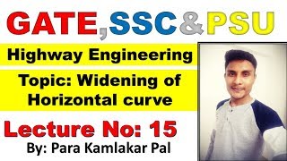 Widening of Horizontal curve  GATE  SSC  Theory and Numerical [upl. by Kovacs]