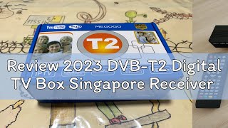 Review 2023 DVBT2 Digital TV Box Singapore Receiver [upl. by Case2]