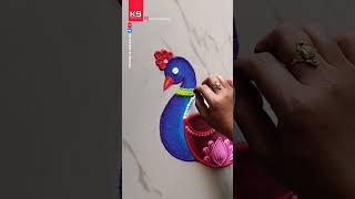 Beautiful Rangoli Tricks by Sangeeta Deepavali Sankranti Dhanteras and Diwali Simple Rangoli [upl. by Nahtal322]