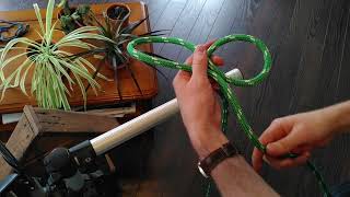 10 Noeud constricteur milieu de drisse constrictor hitch loop method [upl. by Nanahs]