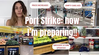 Port strike 2024  how I’m preparing grocery store updates consumer thoughts and experiences [upl. by Daj]