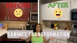 Diy Kitchen Cabinet Makeover Our Renovation Journey Begins 🔨 Pt 1 [upl. by Kazue727]